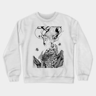 Jpanese kimono girl Crewneck Sweatshirt